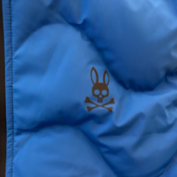 New Psycho Bunny Zip Vest. Blue and navy size S - Picture 2 of 3